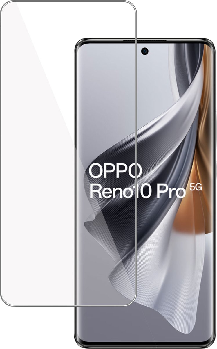 Screenprotector geschikt voor OPPO Reno 10 / 10 Pro Screenprotector – Gehard Glas - Proteqt+