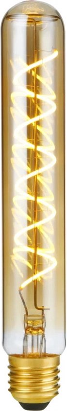 SPL Flexfilament LED buislamp E27 5W 360lm 2200K Goud Dimbaar T32x200