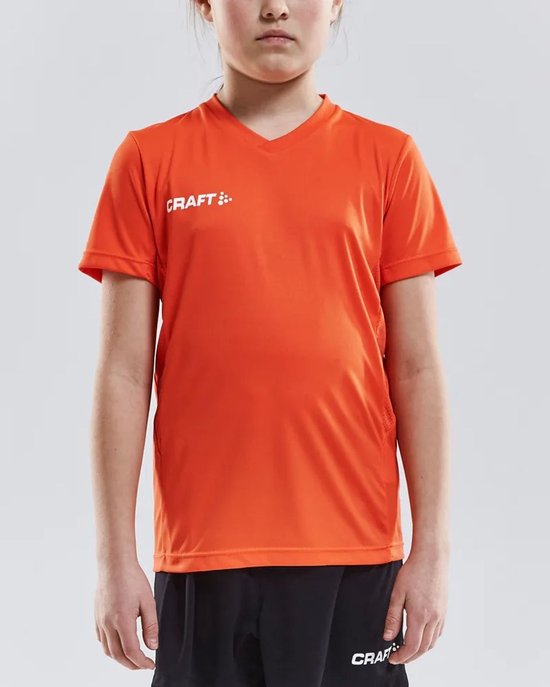 Craft Squad Jersey Solid Sports Shirt - Taille L - Femme - orange - blanc