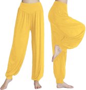 Finnacle - Sarouel - Pantalon de yoga - Chill pants - Jaune - XXL - Sarouel - Pantalon aéré - Pantalon ample / Sarouel aéré & ample - Jaune - XXL