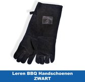 Leren Handschoenen Zwart 45 x 18 cm - BBQ Handschoenen - BBQ Accessoires - Lederen Handschoenen - BBQ Handschoen