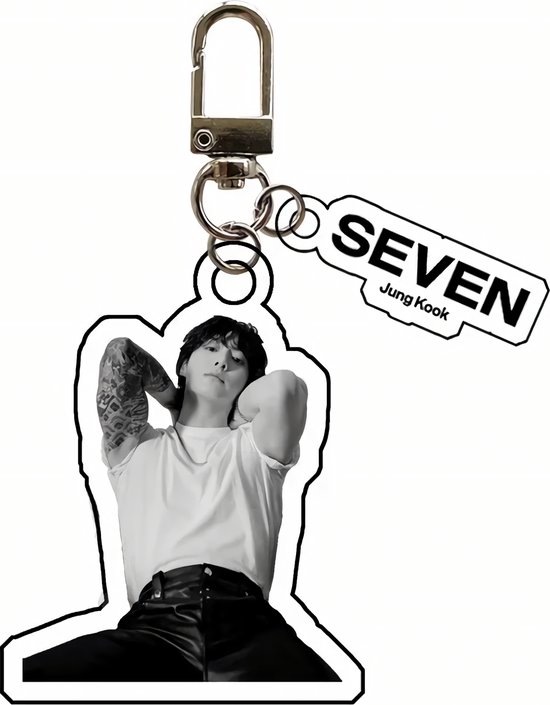 Kpop BTS BB JUNG KOOK SEVEN Plastic Acrylic Keychain variant 1 [Sleutelhanger]