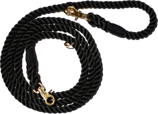 Dingo hond Run multifunctionele Canicross riem, CaniX set L/XL, 1ST RELEASE, Zwart