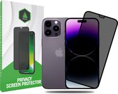 Prisma NL® iPhone Privacy Screenprotector voor iPhone 14 Pro - Anti Spy - Premium - Screenprotector - Beschermglas - Gehard glas - 9H Glas - Zwarte rand - Tempered Glass - Full cover