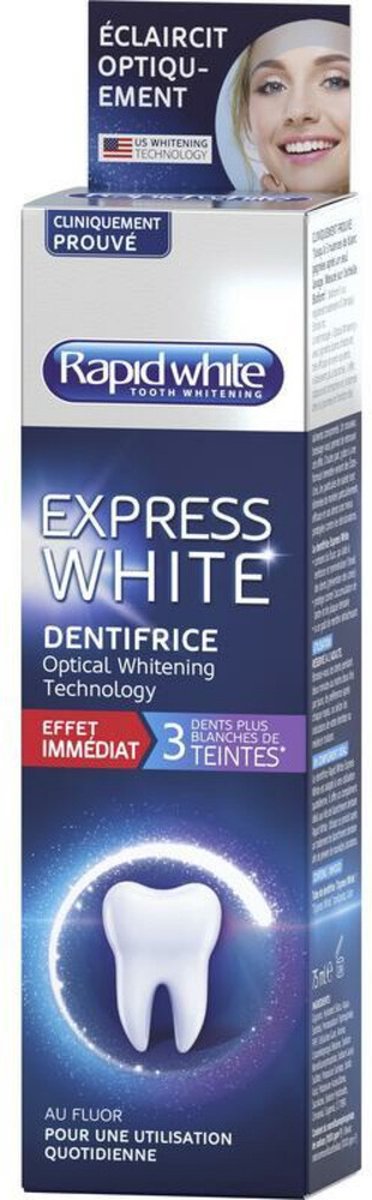 Rapid White Tandpasta Express White - 6 x 75 ml - Voordeelverpakking