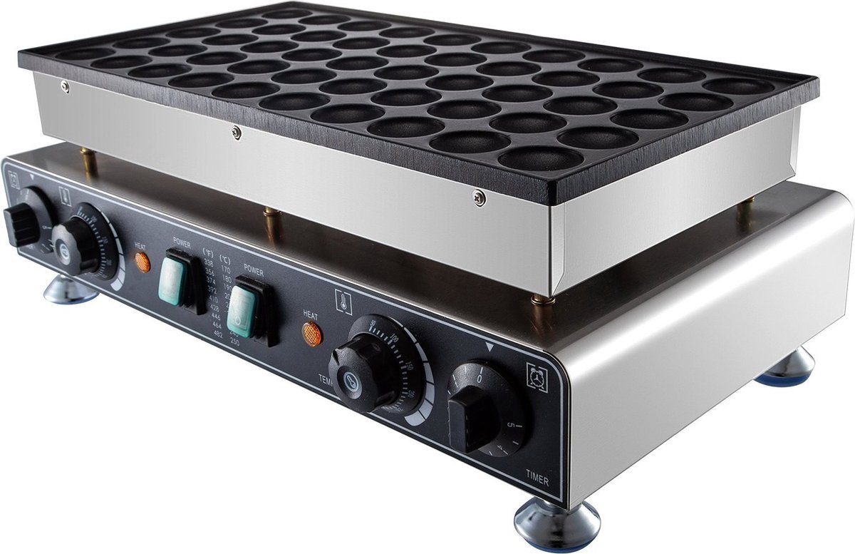 Onderweg online Professionele Poffertjespan Poffertjes Pan Poffertjes Wafel Bak Machine 16000W Mini Pannenkoeken