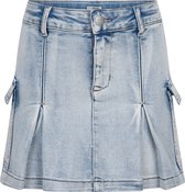 Meisjes spijkerrokje cargo - Licht denim