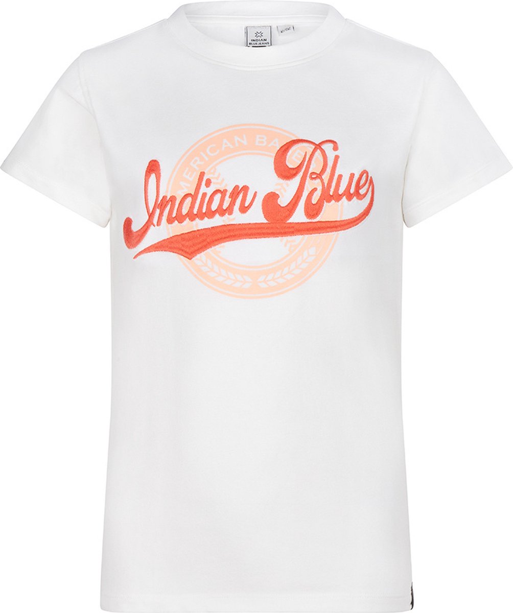 Indian Blue Jeans T-shirt Indian Blue Tops & T-shirts Meisjes - Shirt - Wit - Maat 128