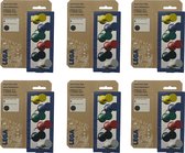 Lega Maxi Push Pins Zwart 6 x 4 stuks
