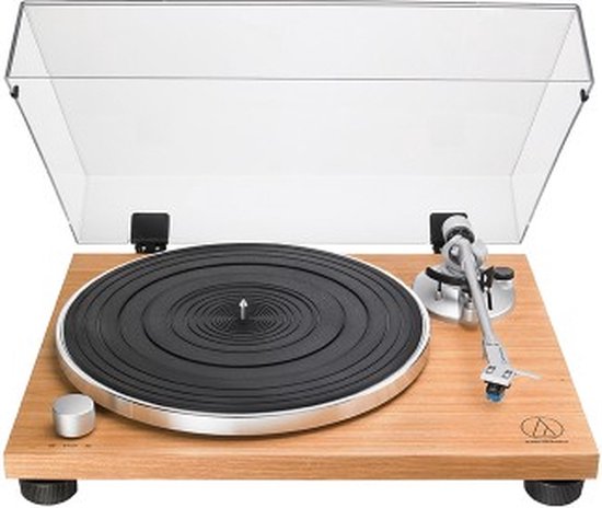 Audio-Technica Handmatige Draaitafel met Riemaandrijving AT-LPW30TK – Teaklook – platenspeler