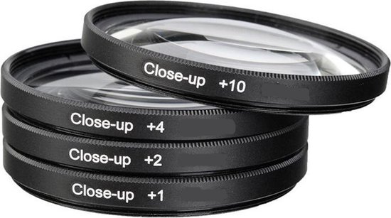 DutchOptics 4x 58mm Close up Macro Filter Set +1+2+4+10 camera lens kit