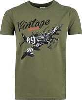 101 INC - Kids t-shirt Aircraft (kleur: Groen / maat: 158-164)