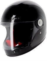 Helstons Naked Full Face Carbon Black Brillant M - Maat M - Helm