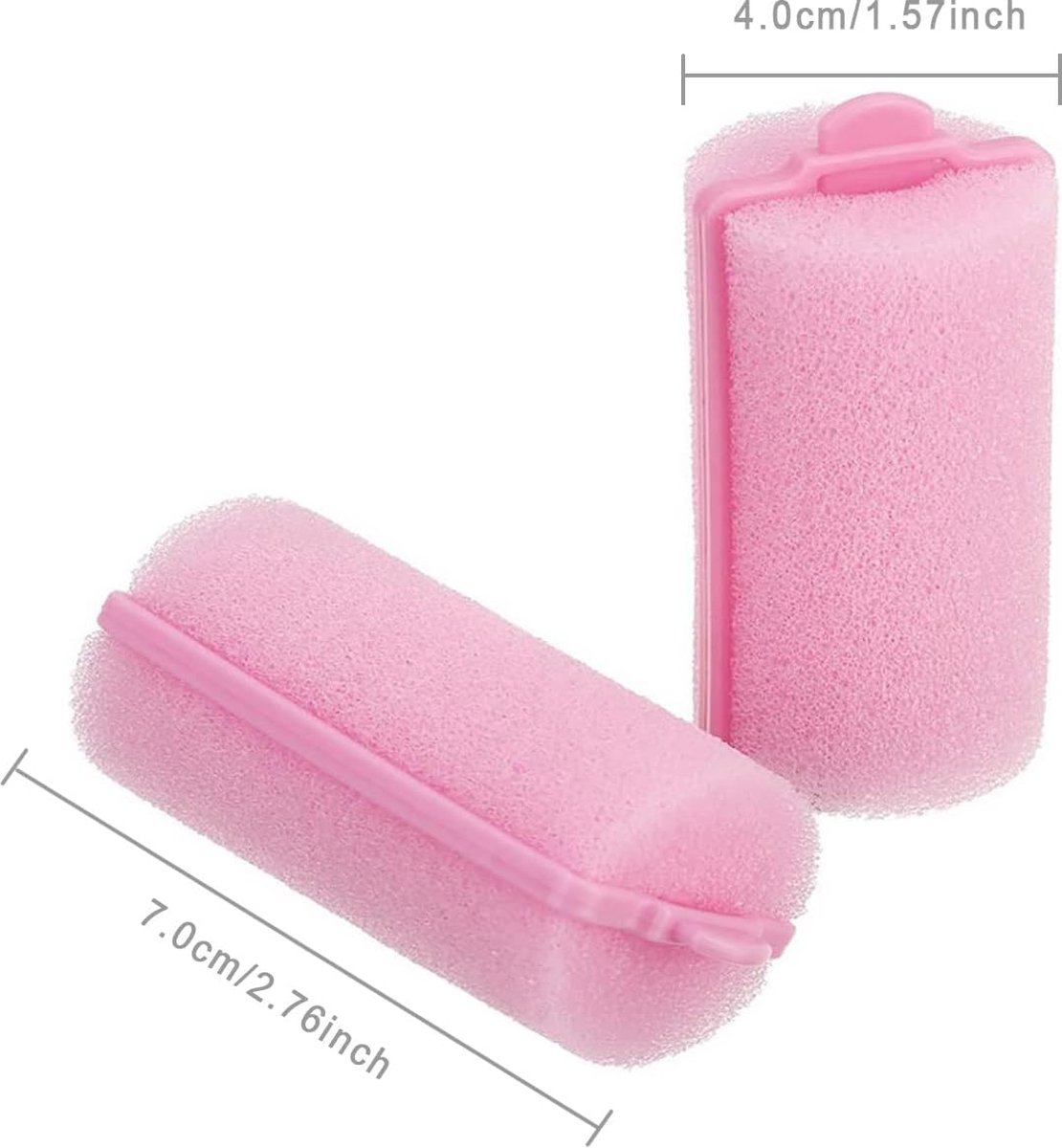 haarrollen - Sponge, curlers,foam rubber curlers, krulspelden van schuimrubber,18 stuks