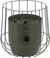 Cosiscoop Basket Olive Gaslantaarn - Unieke sfeermaker - Voor binnen en buiten - Brand 5 tot 6 uur op een gascartouche