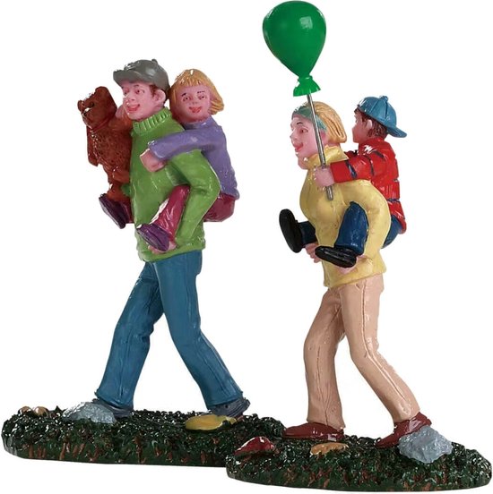 Lemax - Coming Home From The Fair - Set Of 2 - Kersthuisjes & Kerstdorpen