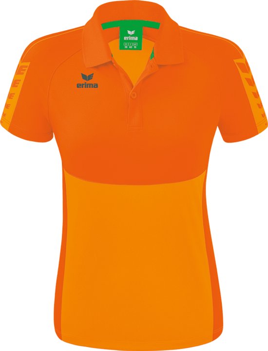 ERIMA Six Wings Polo Dames New Orange-Oranje Maat 36