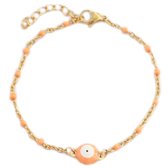 Armband greek eye orange