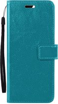 Hoesje Geschikt voor Samsung A15 Hoes Bookcase Flipcase Book Cover - Hoes Geschikt voor Samsung Galaxy A15 Hoesje Book Case - Turquoise
