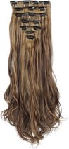 Extensions de cheveux Premium - Blond/brun - Séparation invisible - Look naturel - Extension de Cheveux - 7 pièces par Set - 16 clips