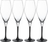 Villeroy & Boch - Manufacture Rock - Champagneglas 260ml - 4 stuks - Kristal