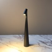 Draadloze Tafellamp | Delicate Glow | Verlichting | Lamp | Zwart | USB | 35cm