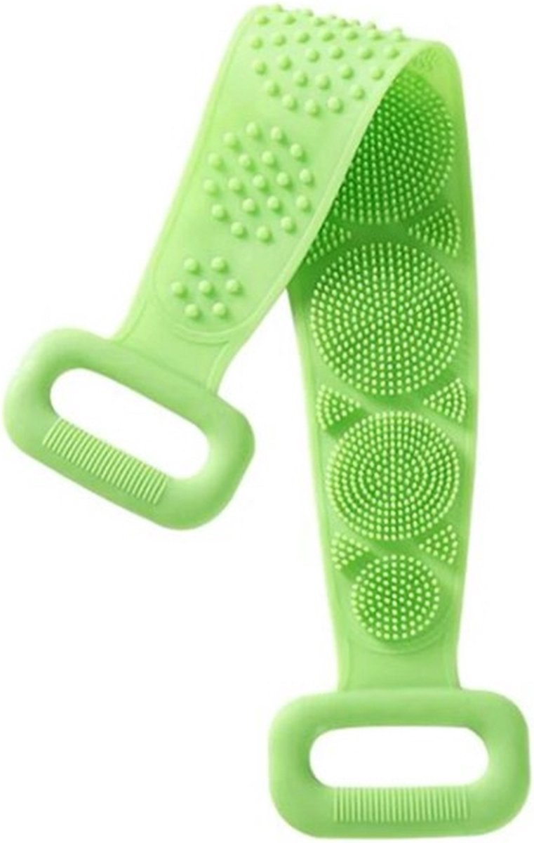 Go Go Gadget - Rug scrubber - Douche - Lichaam scrubber - Siliconen - Groen