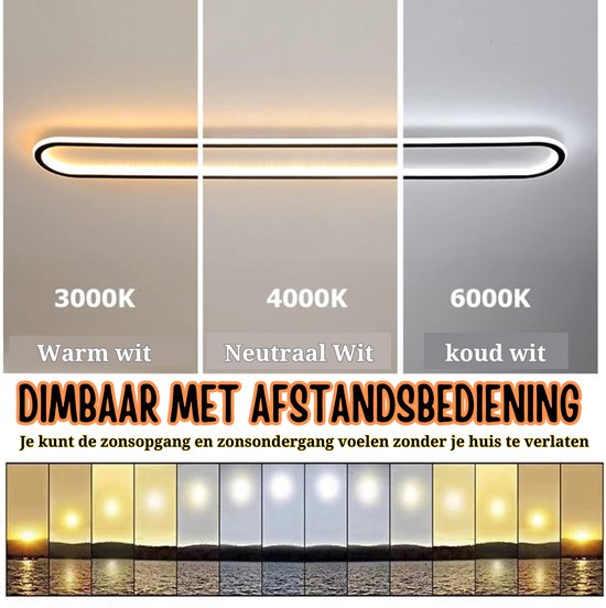 LED plafondlamp Wynona, dimbare plafondlamp van rotan/kunststof in natuur/ wit, dimbaar, LED 24 Watt, 3000 K, 3100 Lumen