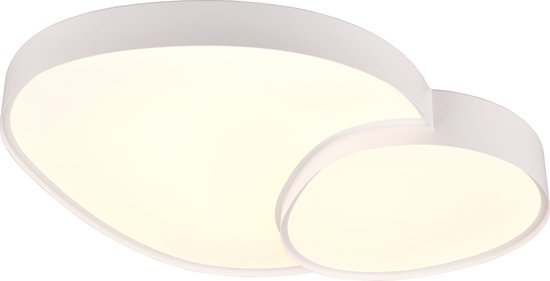 TRIO RISE - Plafondlamp - Wit mat - incl. 1x SMD 45W - Geintergreerde dimmer - Memory functie - Lichtkleur instelbaar