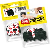 3M Zelfklevende stopcontact beveiliging zwart 25 stuks - Combi-Label Stopcontactbeveiliging zwart - Stopcontactbeschermer - Stopcontactbeveiliger - Stopcontactbescherming – Kinderbeveiliging - Kind - Baby