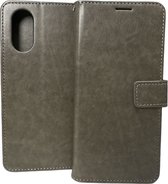 Étui portefeuille Book case Adapté pour : Oppo A78 5G & Oppo A58 5G - Grijs