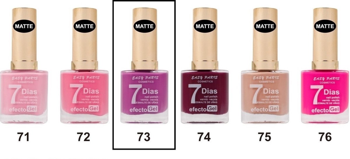 Goedkoopste Easy Paris - Nagellak - Mat Purper Cyclaam - 1 flesje met 13 ml inhoud - Nummer 073