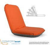 Comfort Seat Orange | Verstelbaar Rugkussen met Intern Scharnierframe | 40 Posities | Galvaniseerd Intern Frame | Anti-slip onderzijde | Verplaatsbaar zitcomfort | Bootstoel