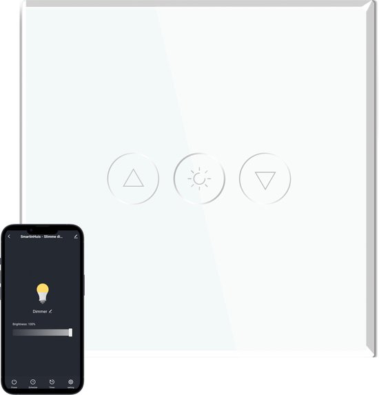 SmartinHuis - Variateur intelligent - Wifi - Wit