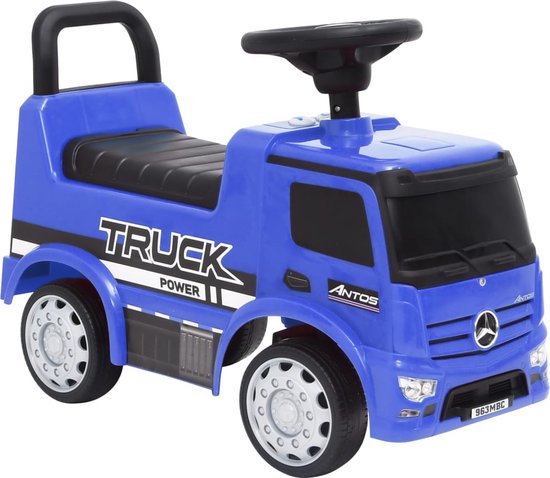 Beroli - Loopauto - Mercedes Benz Truck - Blauw: Stijlvol en Leuk Rijdend Speelgoed voor Kinderen