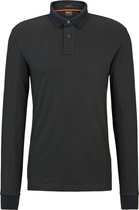 BOSS - Passerby Polo Zwart - Slim-fit - Heren Poloshirt Maat L