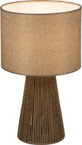 Lumidora Tafellamp 74739 - PAPER - E14 - Bruin - Beige - Naturel - Textiel - ⌀ 24 cm