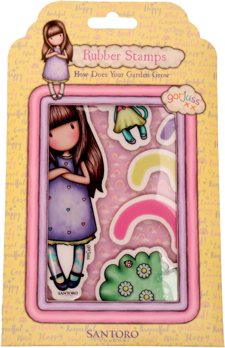 Studio Light Gorjuss Cling stamps Be kind how does your garden grow nr. 576