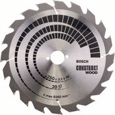Bosch - Cirkelzaagblad Construct Wood 250 x 30 x 3,2 mm, 20- geschikt voor alle merken