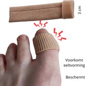 Teentube - gel tube - bescherming pijnlijke tenen - voorkomt eelt - knipbaar - Pedicure
