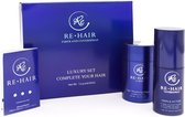 Re.hair Fibers Medium Bruin - Haargroei Vezels - Fibers and Coverspray - 12 g - Luxury set - Haaruitval - Complete your hair