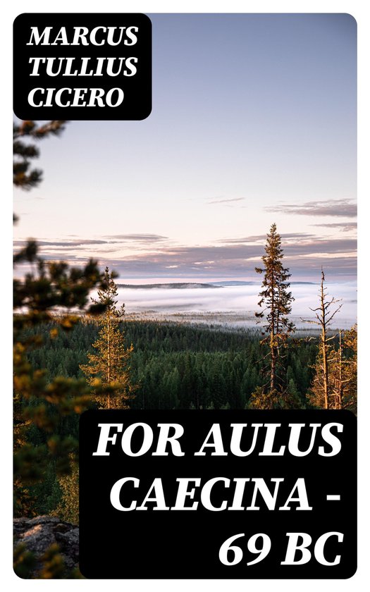 For Aulus Caecina — 69 BC - cover