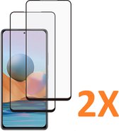 Volledige dekking Screenprotector Glas - Tempered Glass Screen Protector Geschikt voor: Xiaomi Redmi Note 10 - 2x