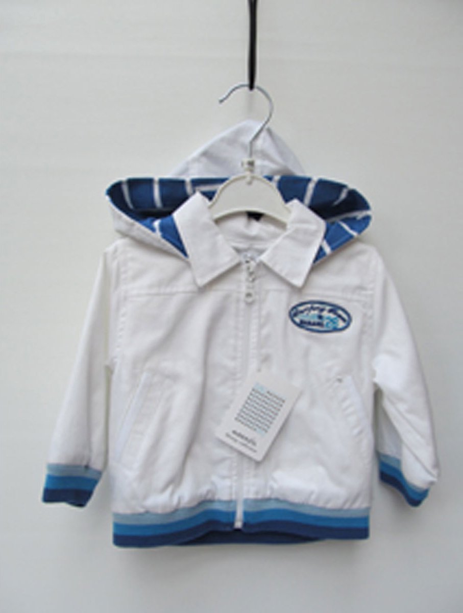 Baby sportjasje wit maat 68