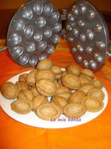 Bakvorm voor nootvormige koekjes