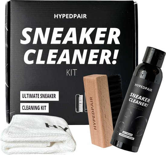 Hypedpair Sneaker reiniger | Sneaker cleaner | Sneaker cleaning kit | Sneaker schoonmaak set | Schoenen cleaner | Geschikt voor alle materialen | Tot 100 schoonmaakbeurten - 99% natuurlijke materialen - Volledig biologisch afbreekbaar