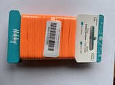 Habby elastiek 10 mm | Plat gevlochten | Oranje | 5 meter | Hobby - Knutselen - Naai elastiek