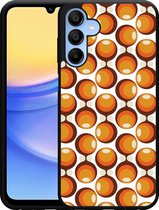 Cazy Hardcase Hoesje geschikt voor Samsung Galaxy A15 / A15 5G 70s Oranje