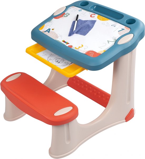 Foto: Smoby tekenbureau kind bureau met accessoires creatief speelgoed 