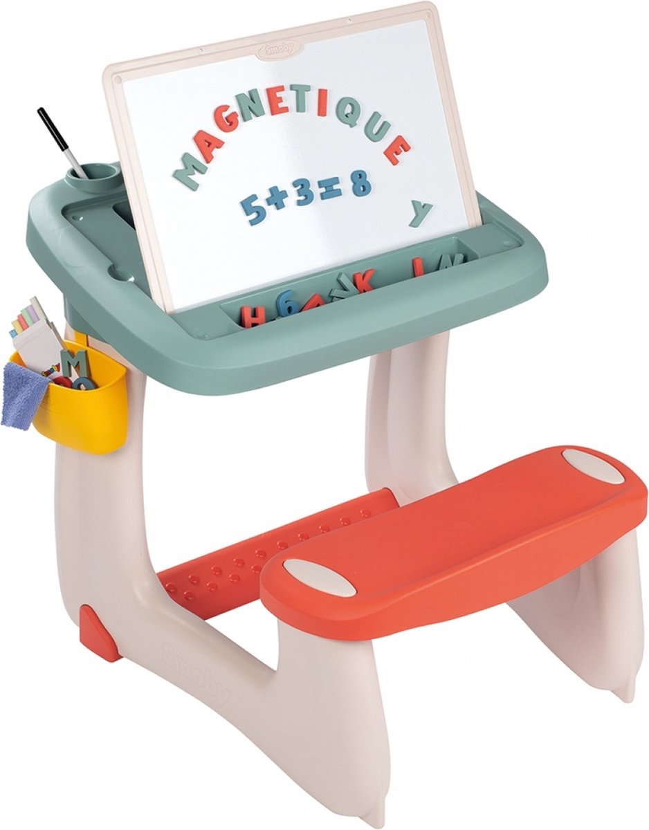 Smoby ergonomisch kinderbureau met accessoires - creatief speelgoed 80-delig.
